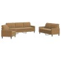Sofagarnitur mit 3-teiligen braunen Samtkissen von , Sofas - Ref: Foro24-3278438, Preis: 673,05 €, Rabatt: %