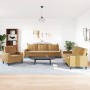Sofagarnitur mit 3-teiligen braunen Samtkissen von , Sofas - Ref: Foro24-3278438, Preis: 673,05 €, Rabatt: %