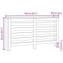 Cubierta de radiador madera de ingeniería negro 149x20x82 cm by , Accessories for heating radiators - Ref: Foro24-852700, Pri...