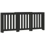 Cubierta de radiador madera de ingeniería negro 205x21,5x83,5cm by , Accessories for heating radiators - Ref: Foro24-852763, ...
