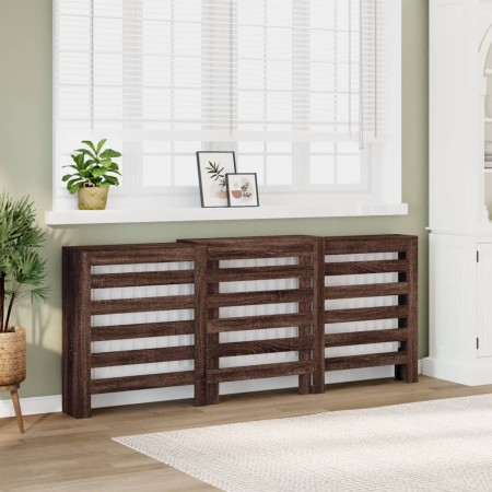 Heizkörperverkleidung aus Eichenholz, braun, 205x21,5x83,5 cm. von , Zubehör für Heizkörper - Ref: Foro24-852723, Preis: 99,5...