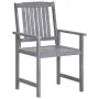 Garden chairs, set of 4, solid acacia wood in gray. by vidaXL, Garden chairs - Ref: Foro24-311875, Price: 241,37 €, Discount: %