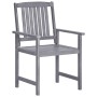Gartenstühle 4 Einheiten massives Akazienholz grau von vidaXL, Gartenstühle - Ref: Foro24-311875, Preis: 245,13 €, Rabatt: %
