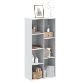 Estantería de madera de ingeniería blanca 50x25x105 cm by , Bookcases and shelves - Ref: Foro24-852789, Price: 50,63 €, Disco...