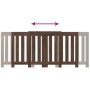 Radiator cover in brown oak wood 205x21.5x83.5 cm by , Accessories for heating radiators - Ref: Foro24-852768, Price: 101,40 ...