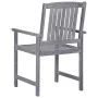 Gartenstühle 4 Einheiten massives Akazienholz grau von vidaXL, Gartenstühle - Ref: Foro24-311875, Preis: 242,88 €, Rabatt: %
