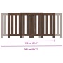 Radiator cover in brown oak wood 205x21.5x83.5 cm by , Accessories for heating radiators - Ref: Foro24-852768, Price: 101,40 ...