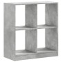 Estantería madera de ingeniería gris hormigón 68,5x32x75 cm by , Bookcases and shelves - Ref: Foro24-852810, Price: 50,93 €, ...