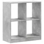 Estantería madera de ingeniería gris hormigón 68,5x32x75 cm by , Bookcases and shelves - Ref: Foro24-852810, Price: 50,22 €, ...