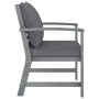 Garden chairs cushions 2 pcs dark gray solid acacia wood by vidaXL, Garden chairs - Ref: Foro24-311827, Price: 160,89 €, Disc...