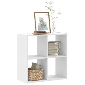 Weißes Regal aus Ingenieurholz 68,5x32x68,5 cm von , Bücherregale und Regale - Ref: Foro24-852825, Preis: 48,41 €, Rabatt: %
