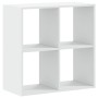 Estantería de madera de ingeniería blanca 68,5x32x68,5 cm de , Librerías y estanterías - Ref: Foro24-852825, Precio: 50,55 €