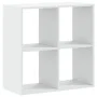 Estantería de madera de ingeniería blanca 68,5x32x68,5 cm by , Bookcases and shelves - Ref: Foro24-852825, Price: 49,01 €, Di...