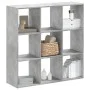 Estantería de madera de ingeniería gris hormigón 102x32x102 cm de , Librerías y estanterías - Ref: Foro24-852819, Precio: 81,...