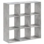 Estantería de madera de ingeniería gris hormigón 102x32x102 cm de , Librerías y estanterías - Ref: Foro24-852819, Precio: 81,...