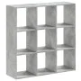 Estantería de madera de ingeniería gris hormigón 102x32x102 cm de , Librerías y estanterías - Ref: Foro24-852819, Precio: 81,...