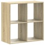 Estantería madera de ingeniería roble Sonoma 68,5x32x68,5 cm by , Bookcases and shelves - Ref: Foro24-852827, Price: 39,76 €,...