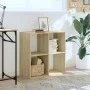 Estantería madera de ingeniería roble Sonoma 68,5x32x68,5 cm de , Librerías y estanterías - Ref: Foro24-852827, Precio: 42,39...