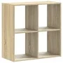Estantería madera de ingeniería roble Sonoma 68,5x32x68,5 cm de , Librerías y estanterías - Ref: Foro24-852827, Precio: 42,39...