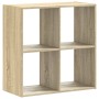 Estantería madera de ingeniería roble Sonoma 68,5x32x68,5 cm by , Bookcases and shelves - Ref: Foro24-852827, Price: 39,76 €,...