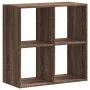 Estantería de madera ingeniería marrón roble 68,5x32x68,5 cm by , Bookcases and shelves - Ref: Foro24-852831, Price: 45,10 €,...
