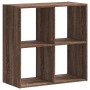 Estantería de madera ingeniería marrón roble 68,5x32x68,5 cm by , Bookcases and shelves - Ref: Foro24-852831, Price: 45,56 €,...