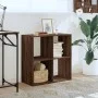 Estantería de madera ingeniería marrón roble 68,5x32x68,5 cm by , Bookcases and shelves - Ref: Foro24-852831, Price: 45,10 €,...