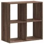 Estantería de madera ingeniería marrón roble 68,5x32x68,5 cm by , Bookcases and shelves - Ref: Foro24-852831, Price: 45,10 €,...