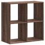 Estantería de madera ingeniería marrón roble 68,5x32x68,5 cm by , Bookcases and shelves - Ref: Foro24-852831, Price: 45,56 €,...
