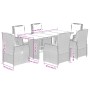 Garten-Essgruppe 7-teilig mit Kissen aus synthetischem Rattan in Beige. von , Gartensets - Ref: Foro24-3262789, Preis: 854,07...