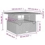Garten-Essgruppe, 5-teilig, mit grauen Polstern aus synthetischem Rattan von , Gartensets - Ref: Foro24-3262915, Preis: 539,7...