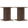 Lautsprecherständer 2 Stück aus braunem Eichenholz 30x30x40 cm. von , Lautsprecherständer - Ref: Foro24-852651, Preis: 48,78 ...