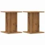 Lautsprecherständer 2 Stück Eichenholz Handwerkskunst 30x30x40 cm von , Lautsprecherständer - Ref: Foro24-852653, Preis: 59,8...