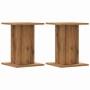 Lautsprecherständer 2 Stück Eichenholz Handwerkskunst 30x30x40 cm von , Lautsprecherständer - Ref: Foro24-852653, Preis: 47,8...