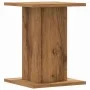 Lautsprecherständer 2 Stück Eichenholz Handwerkskunst 30x30x40 cm von , Lautsprecherständer - Ref: Foro24-852653, Preis: 59,8...