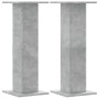 Soportes altavoces 2 uds madera gris hormigón 30x30x80 cm by , Speaker stands - Ref: Foro24-852666, Price: 63,33 €, Discount: %