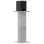 Soportes altavoces 2 uds madera gris hormigón 30x30x80 cm de , Soportes para altavoces - Ref: Foro24-852666, Precio: 62,40 €,...