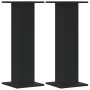 Soportes altavoces 2 uds madera ingeniería negro 30x30x80 cm by , Speaker stands - Ref: Foro24-852664, Price: 90,87 €, Discou...