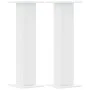 Soportes altavoces 2 uds madera ingeniería blanco 30x30x95 cm de , Soportes para altavoces - Ref: Foro24-852672, Precio: 91,7...