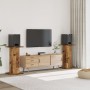 Lautsprecherständer 2 Stück aus gealtertem Eichenholz 30x30x80 cm. von , Lautsprecherständer - Ref: Foro24-852670, Preis: 82,...