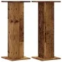 Soportes altavoces 2 uds madera roble envejecido 30x30x80 cm by , Speaker stands - Ref: Foro24-852670, Price: 80,86 €, Discou...