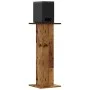 Soportes altavoces 2 uds madera roble envejecido 30x30x80 cm by , Speaker stands - Ref: Foro24-852670, Price: 80,86 €, Discou...