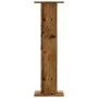 Lautsprecherständer 2 Stück Eichenholz in gealterter Optik 30x30x95 cm von , Lautsprecherständer - Ref: Foro24-852679, Preis:...
