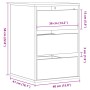 Eckschublade aus geräucherter Eichen-Ingenieurholz 40x41x58 cm. von , Schubladen - Ref: Foro24-852838, Preis: 90,99 €, Rabatt: %