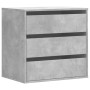 Cajonera de esquina madera ingeniería gris hormigón 60x41x58 cm by , Drawers - Ref: Foro24-852846, Price: 89,54 €, Discount: %