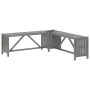 Eckgartenbank mit Blumentopf aus grauem Akazienholz, 117 cm von vidaXL, Gartenbänke - Ref: Foro24-311824, Preis: 91,27 €, Rab...