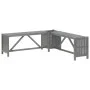 Eckgartenbank mit Blumentopf aus grauem Akazienholz, 117 cm von vidaXL, Gartenbänke - Ref: Foro24-311824, Preis: 89,99 €, Rab...