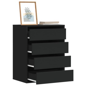 Cajonera de esquina madera de ingeniería negra 60x41x76 cm by , Drawers - Ref: Foro24-852871, Price: 116,47 €, Discount: %