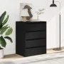 Cajonera de esquina madera de ingeniería negra 60x41x76 cm by , Drawers - Ref: Foro24-852871, Price: 129,76 €, Discount: %