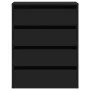 Cajonera de esquina madera de ingeniería negra 60x41x76 cm by , Drawers - Ref: Foro24-852871, Price: 129,76 €, Discount: %